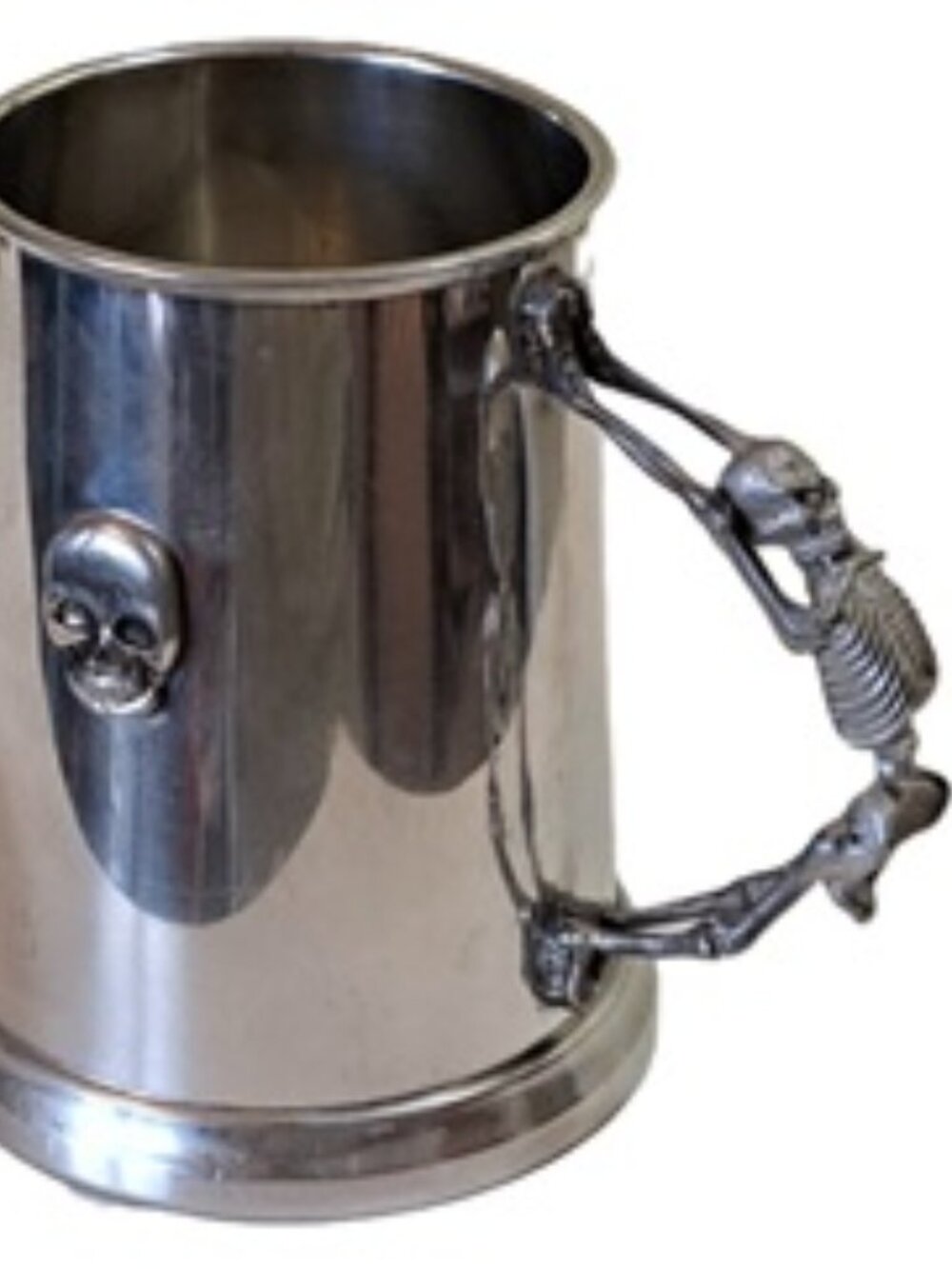 Pewter Skull Head Sheffield Beer Mug/Stein